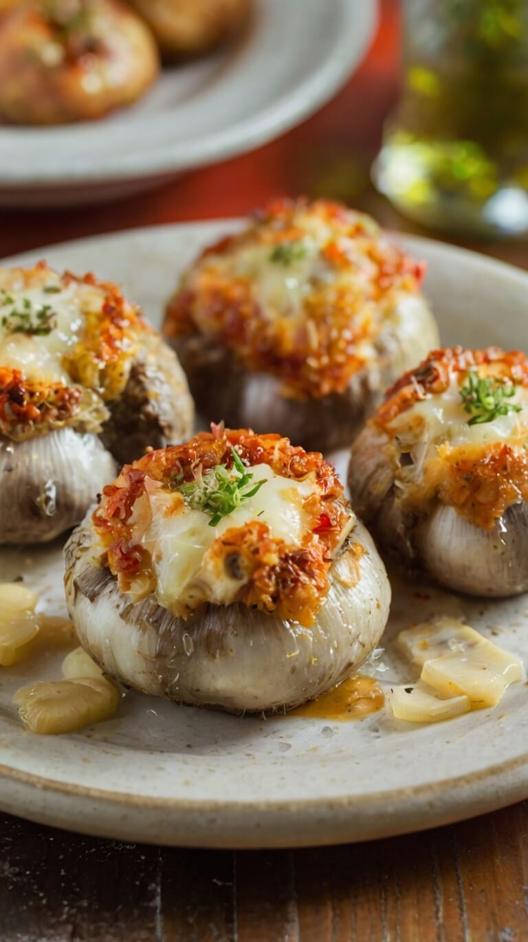 Longhorn Stuffed Mushroom