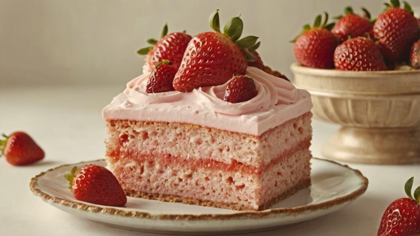 No Bake Strawberry Cloud Cake Recipe