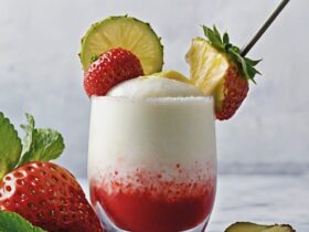 Non Alcoholic Strawberry Piña Colada Recipe