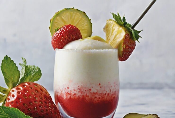 Non Alcoholic Strawberry Piña Colada Recipe