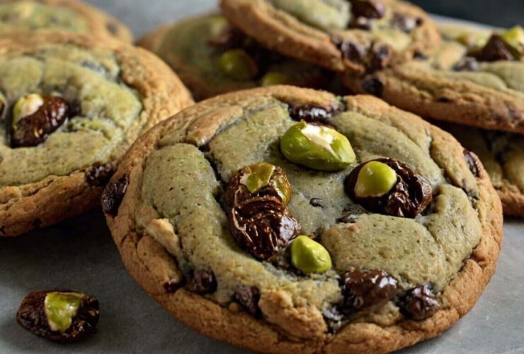 Pistachio Cream Chocolate Chip Cookies Recipe 