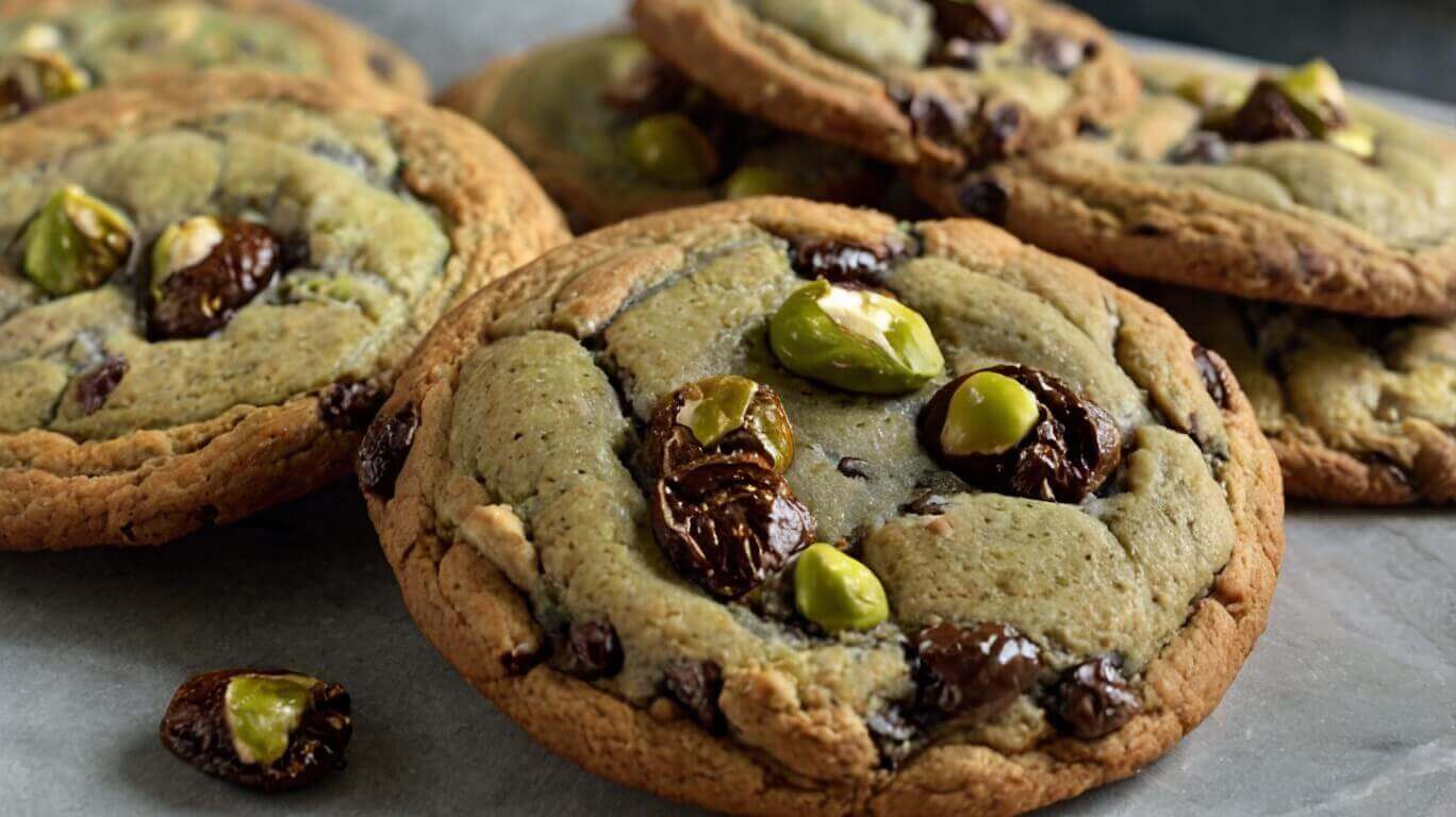 Pistachio Cream Chocolate Chip Cookies Recipe 