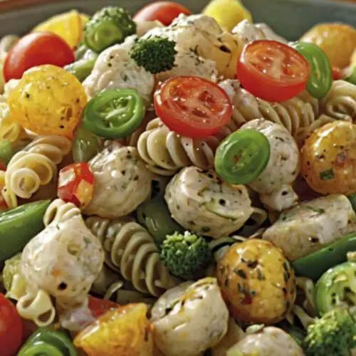 Potluck Pasta Salad With Zesty Dressing