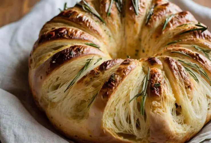 Rosemary Garlic Pull Apart Bread Recipe