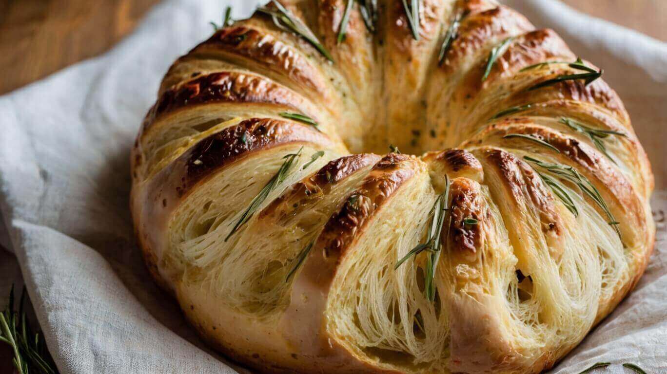Rosemary Garlic Pull Apart Bread Recipe