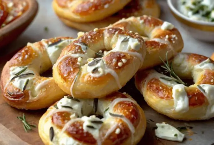 Rosemary Parmesan Mozzarella Pretzels Recipe