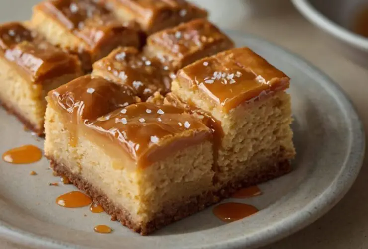 Salted Caramel Gooey Butter Bars Recipe