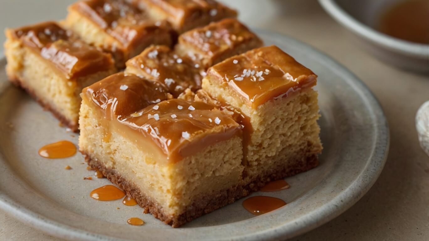 Salted Caramel Gooey Butter Bars Recipe