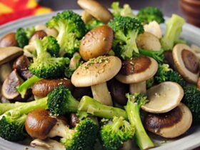 Sautéed Mushrooms with Broccoli Recipe