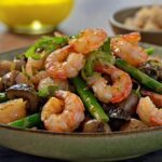 Shrimp and Asparagus Stir Fry With Mushrooms 