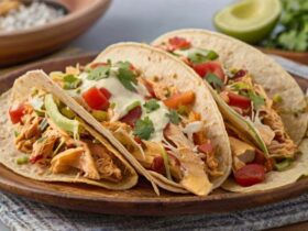Slow Cooker Queso Chicken Tacos Recipe