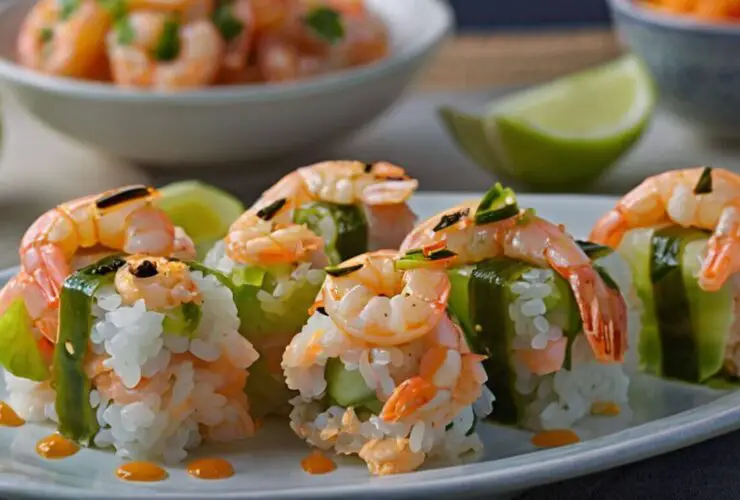 Spicy Shrimp Sushi Stacks Recipe