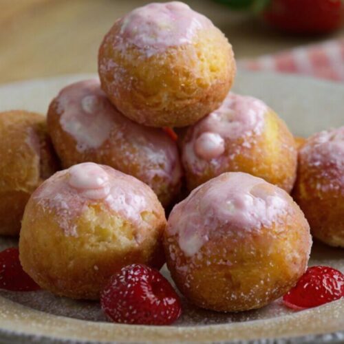 Strawberry Cheesecake Donut Holes Recipe