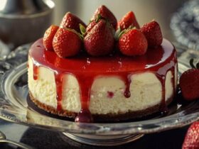 Velvet Strawberry Cheesecake Recipe