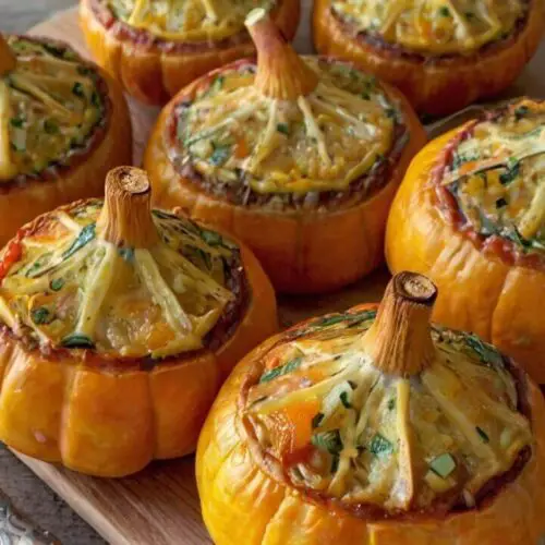 Pizza Stuffed Pumpkins Recipe