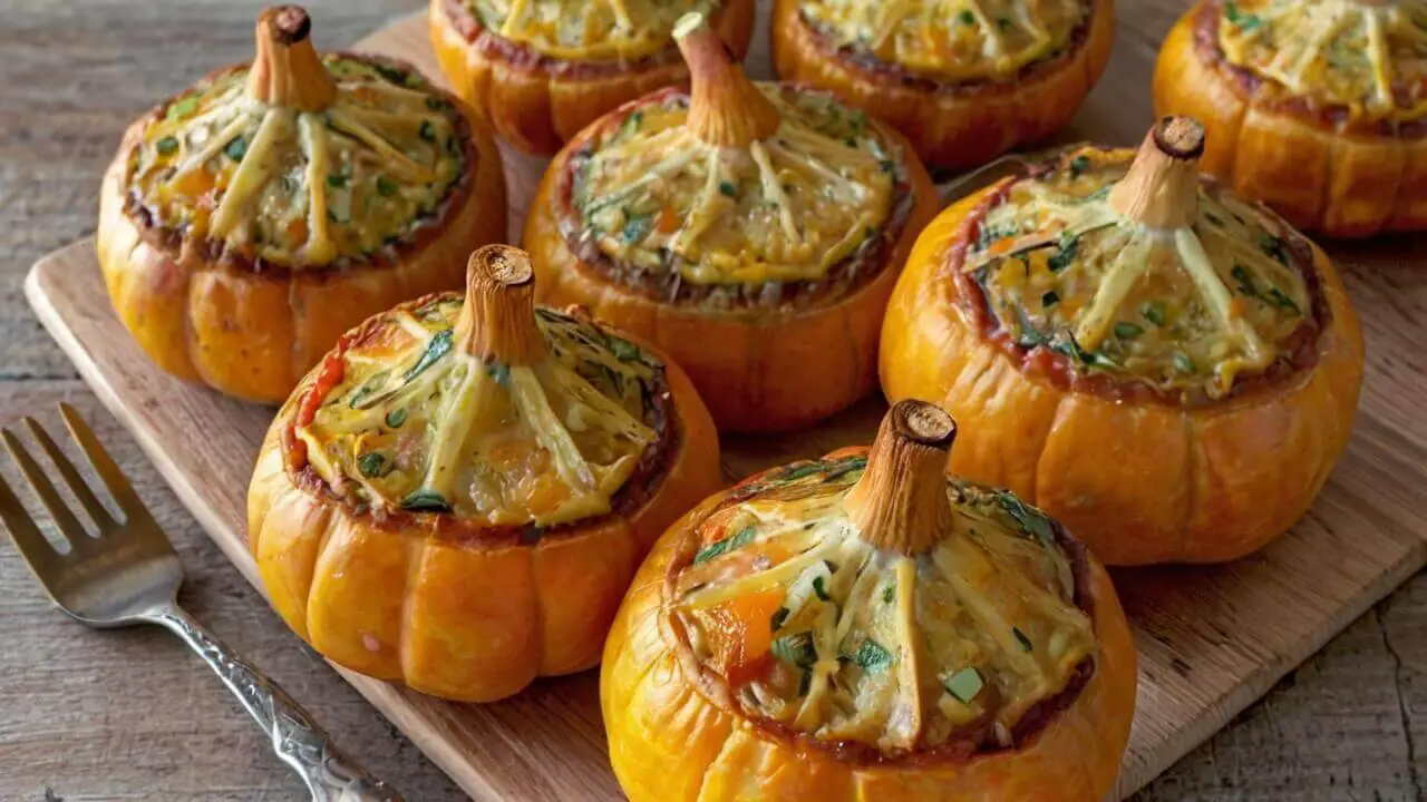 Pizza Stuffed Pumpkins Recipe