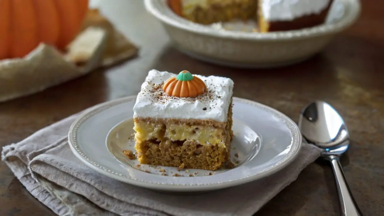 Pumpkin Spice Poke Cake Recipe