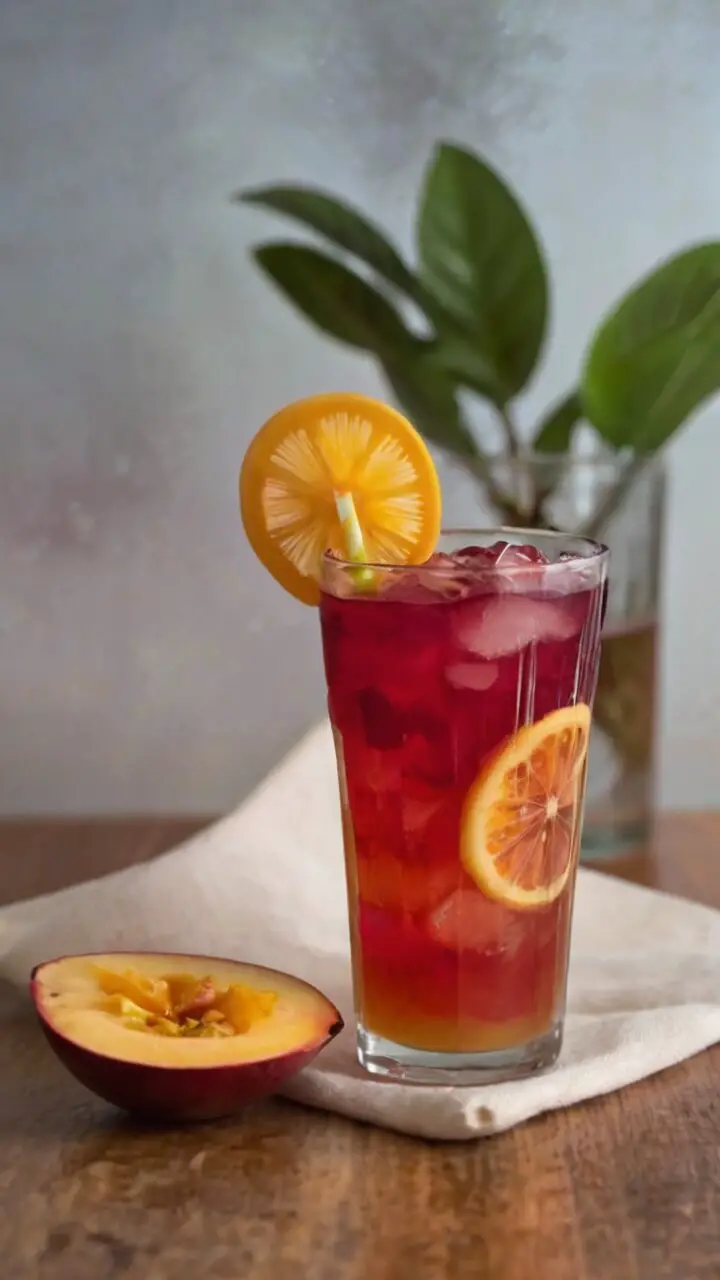 Mango Hibiscus Iced Tea