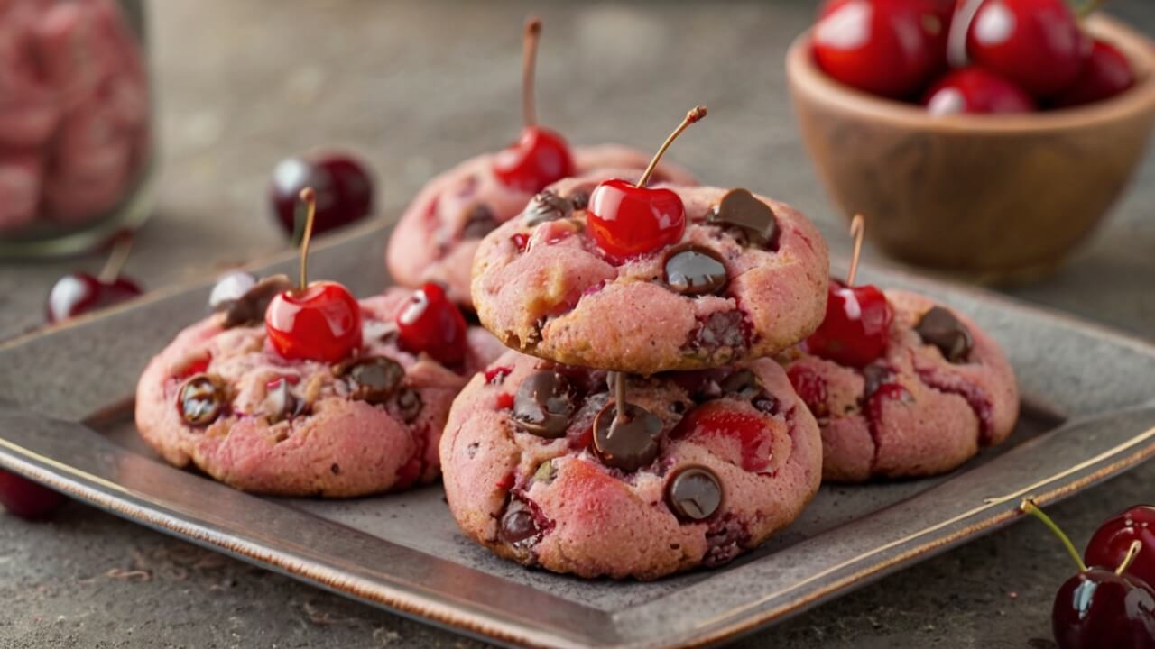 Maraschino Cherry Chocolate Chip Cookies Recipe