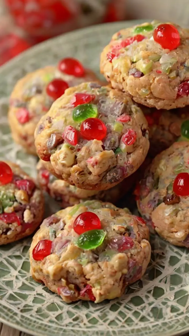 Old Fashioned Fruitcake Cookies
