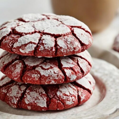 Red Velvet Crinkle Cookies Recipe