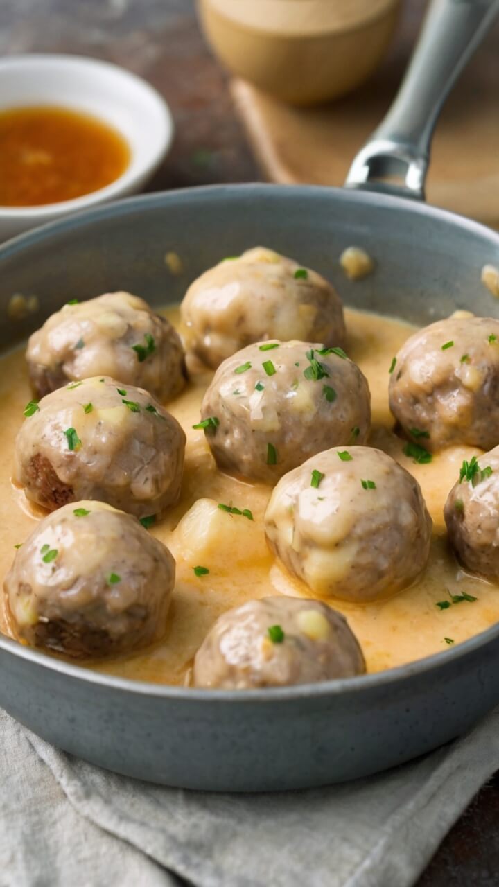 Vegetarian Swedish Meatballs