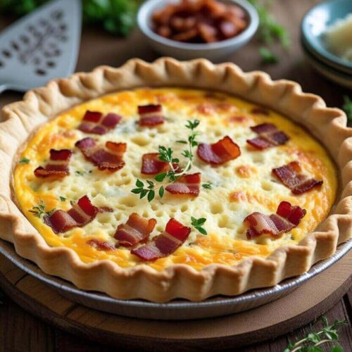 Bacon and Cheese Quiche Recipe