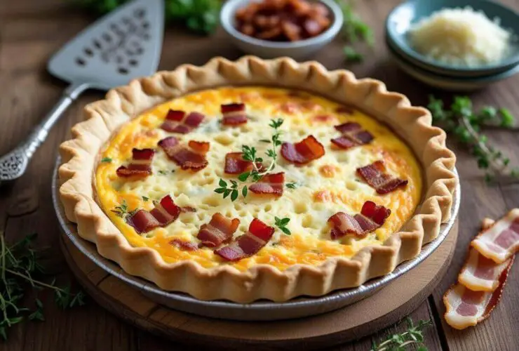 Bacon and Cheese Quiche Recipe