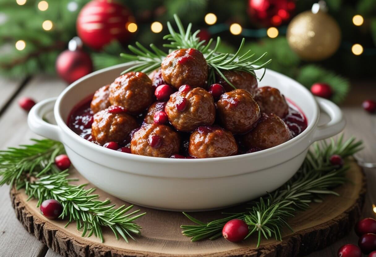 Christmas Cranberry Meatballs Recipe