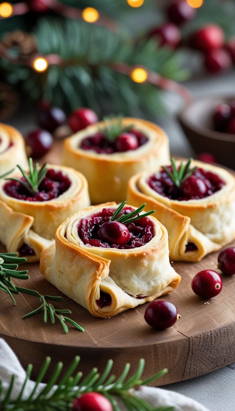 Christmas Cranberry Roll Ups