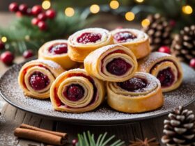 Christmas Cranberry Roll Ups Recipe