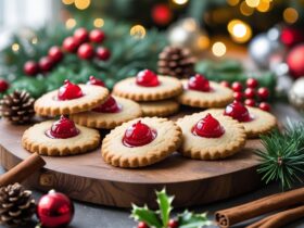 Christmas Maraschino Cherry Shortbread Cookies Recipe