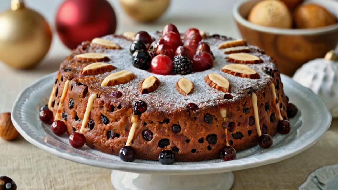 Condensed Milk Christmas Fruit Cake Recipe