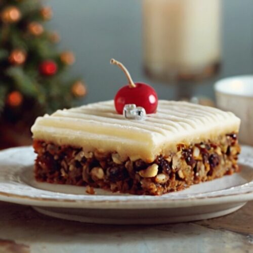 Easy Christmas Cake Traybake Recipe