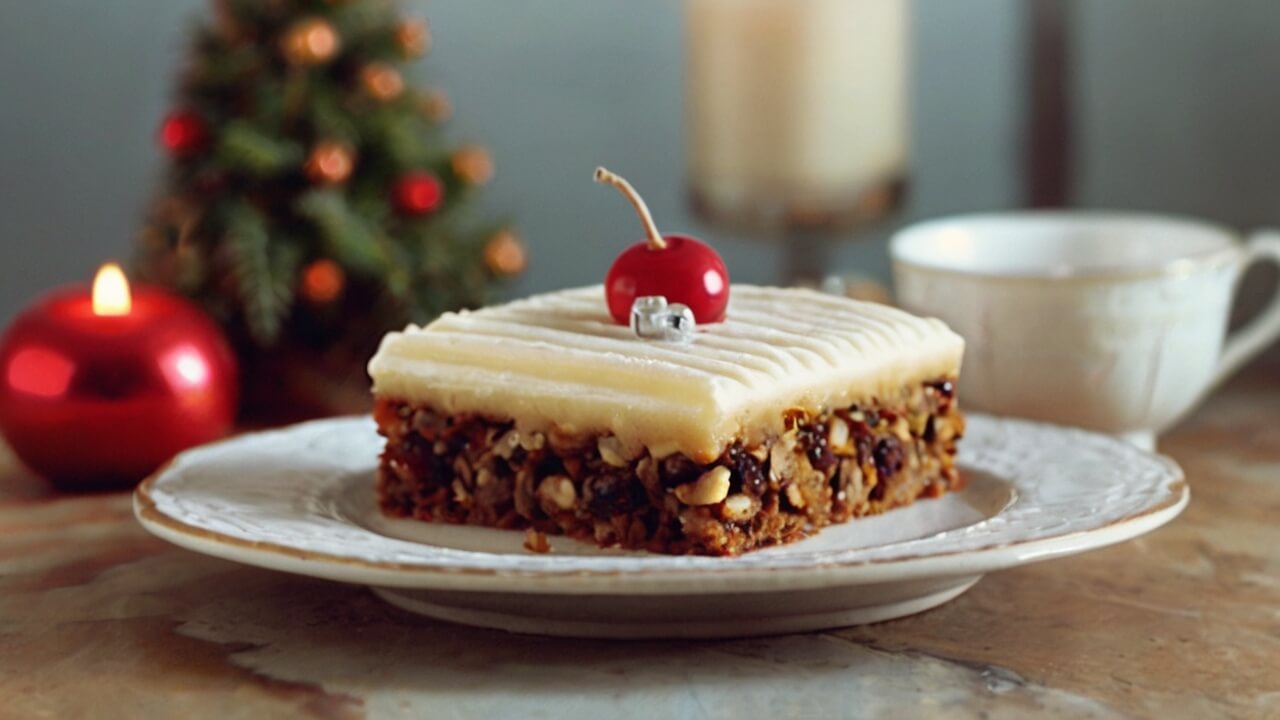 Easy Christmas Cake Traybake Recipe