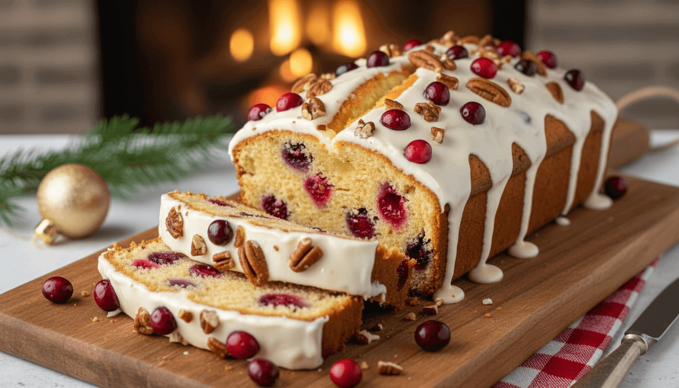 Christmas Cranberry Pound Cake Recipe