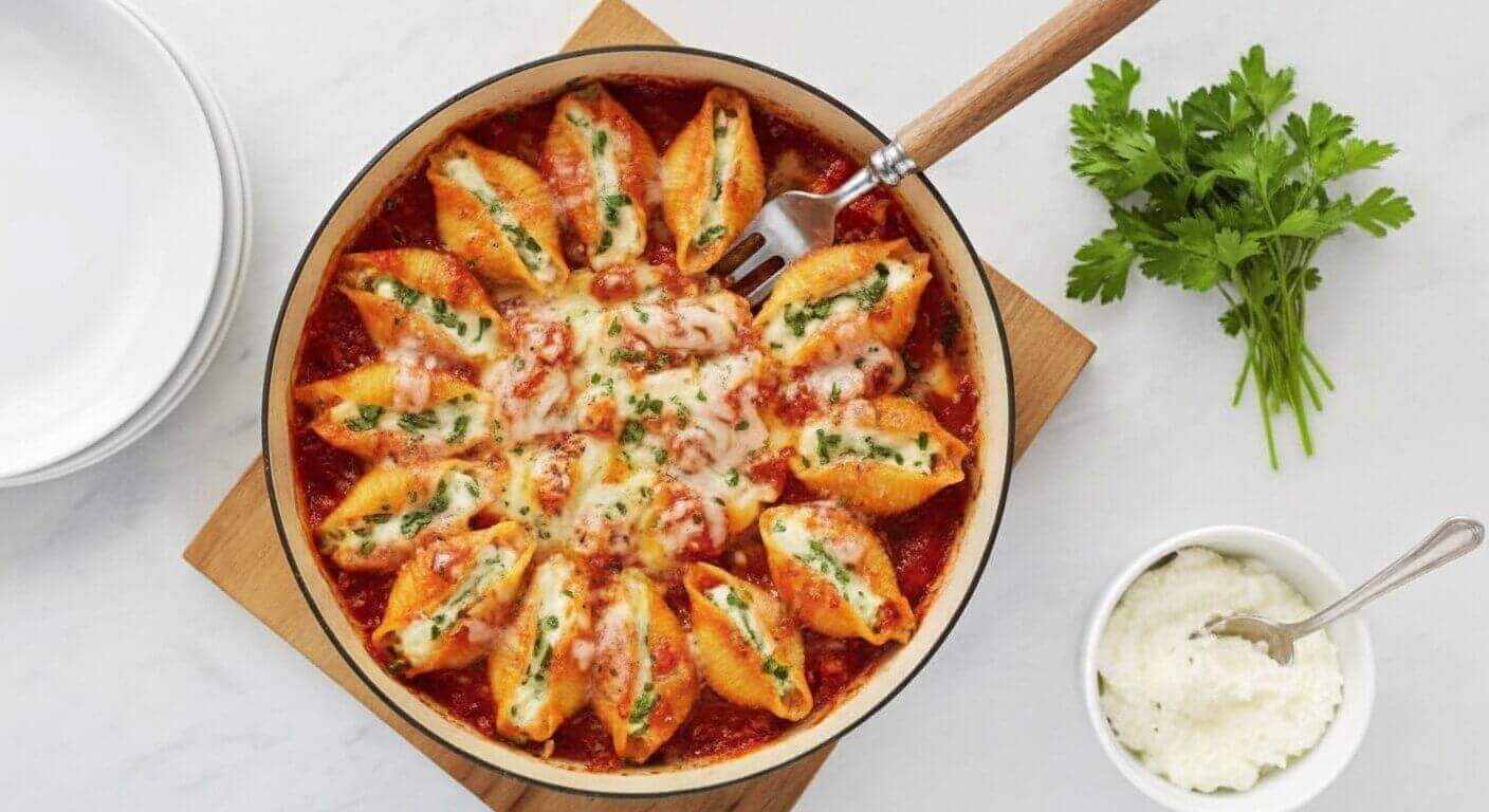Christmas Stuffed Shells Recipe