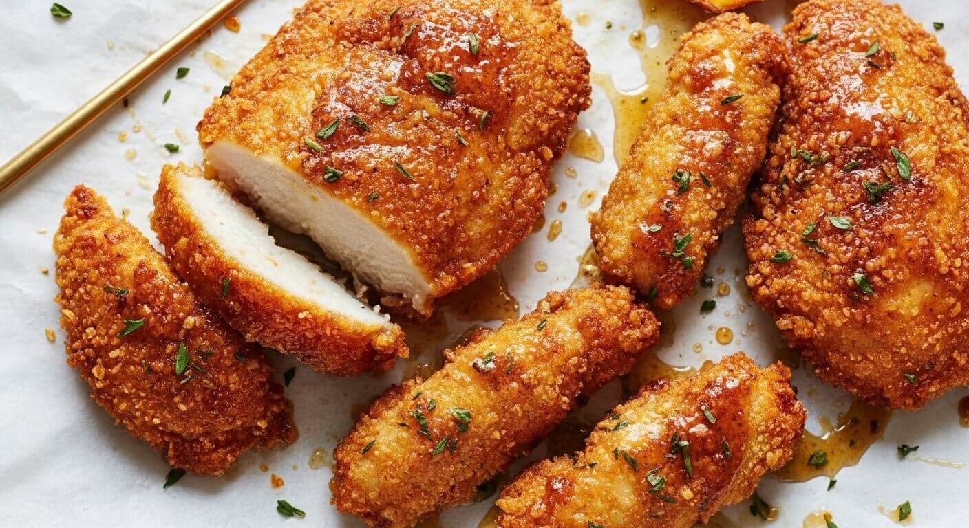 Crispy Baked Hot Honey Chicken Recipe