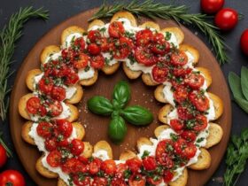Christmas Bruschetta Wreath Recipe