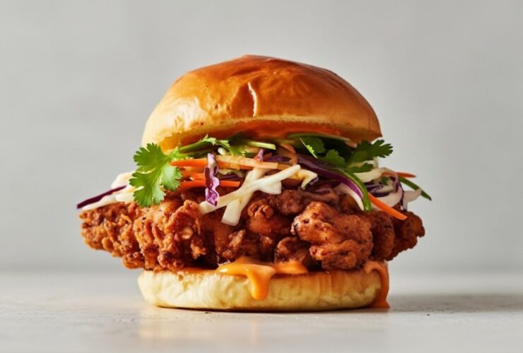 Crispy Thai Fried Chicken Sandwich Recipe