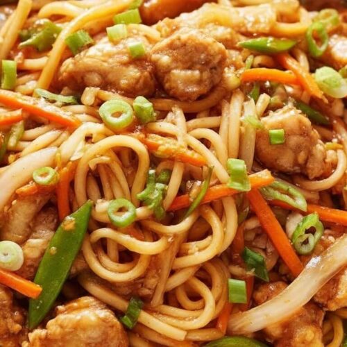 Garlic Chicken Lo Mein Recipe