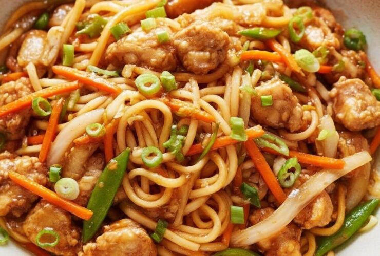 Garlic Chicken Lo Mein Recipe
