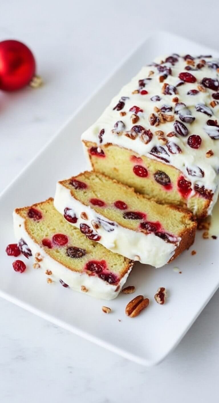 Christmas Cranberry Pound Cake