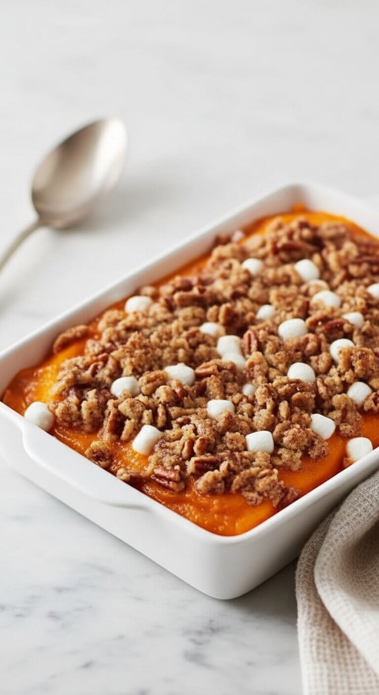 Southern Maple Sweet Potato Casserole