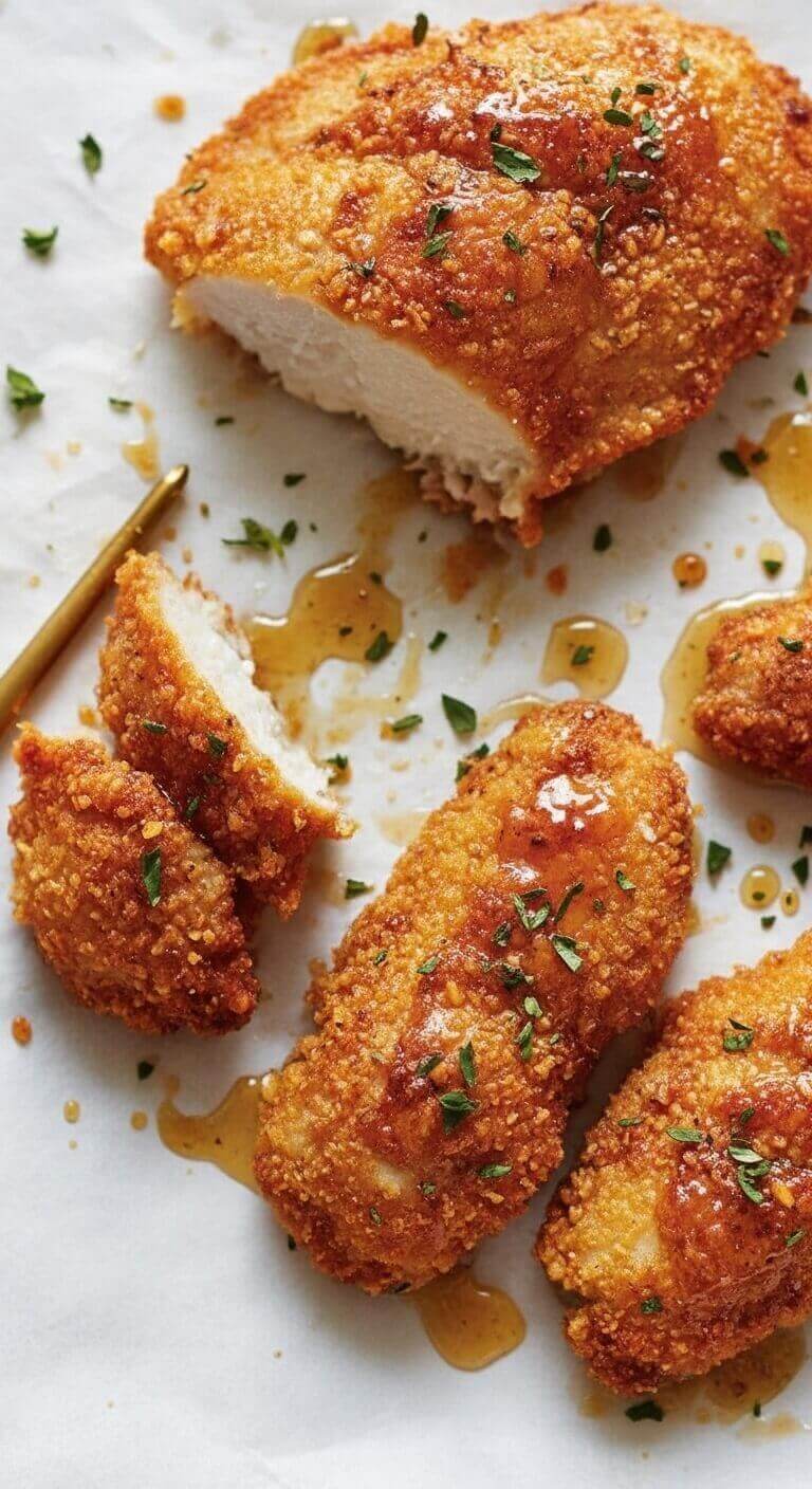 Crispy Baked Hot Honey Chicken