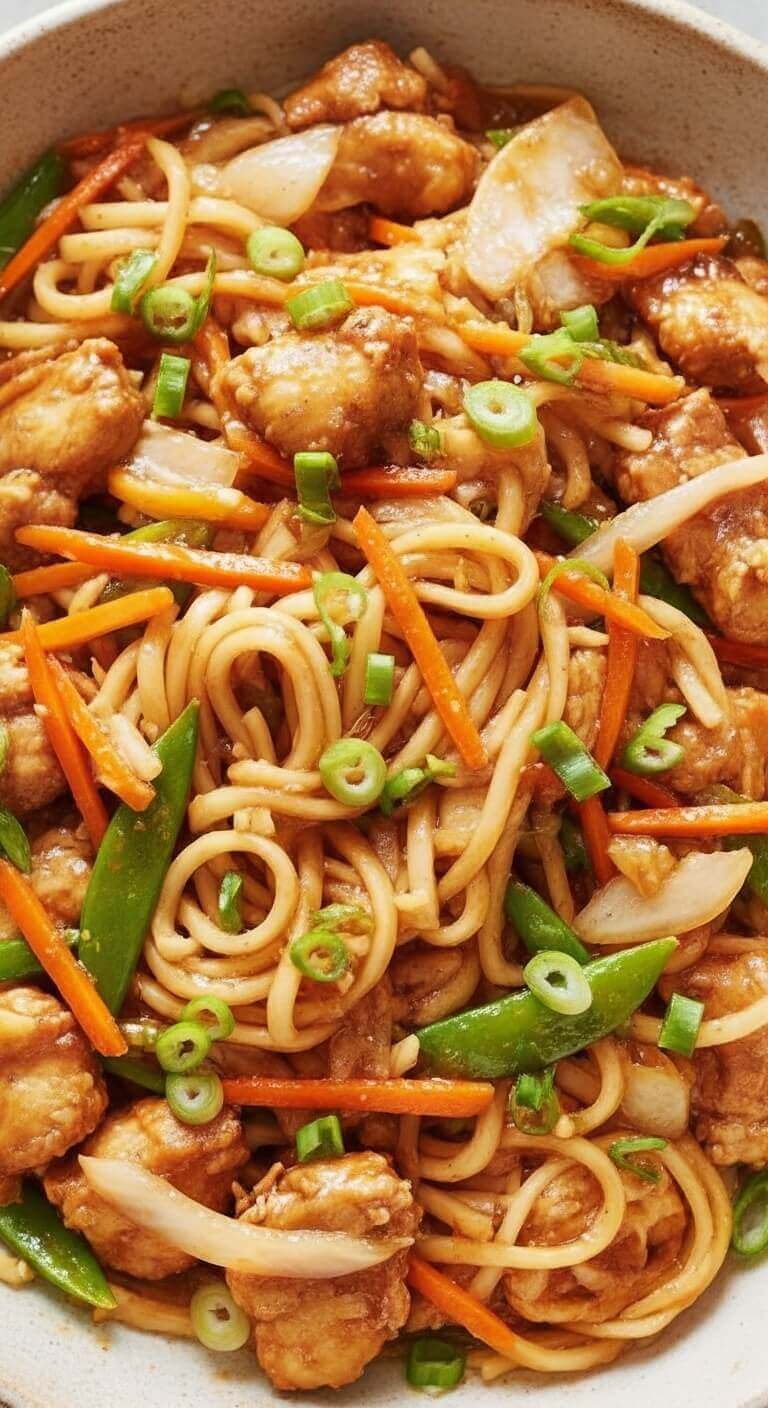 Garlic Chicken Lo Mein 