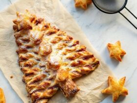 Ham & Cheese Puff Pastry Christmas Tree Recipe