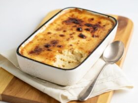 Condensed Milk Baked Rice Pudding Recipe