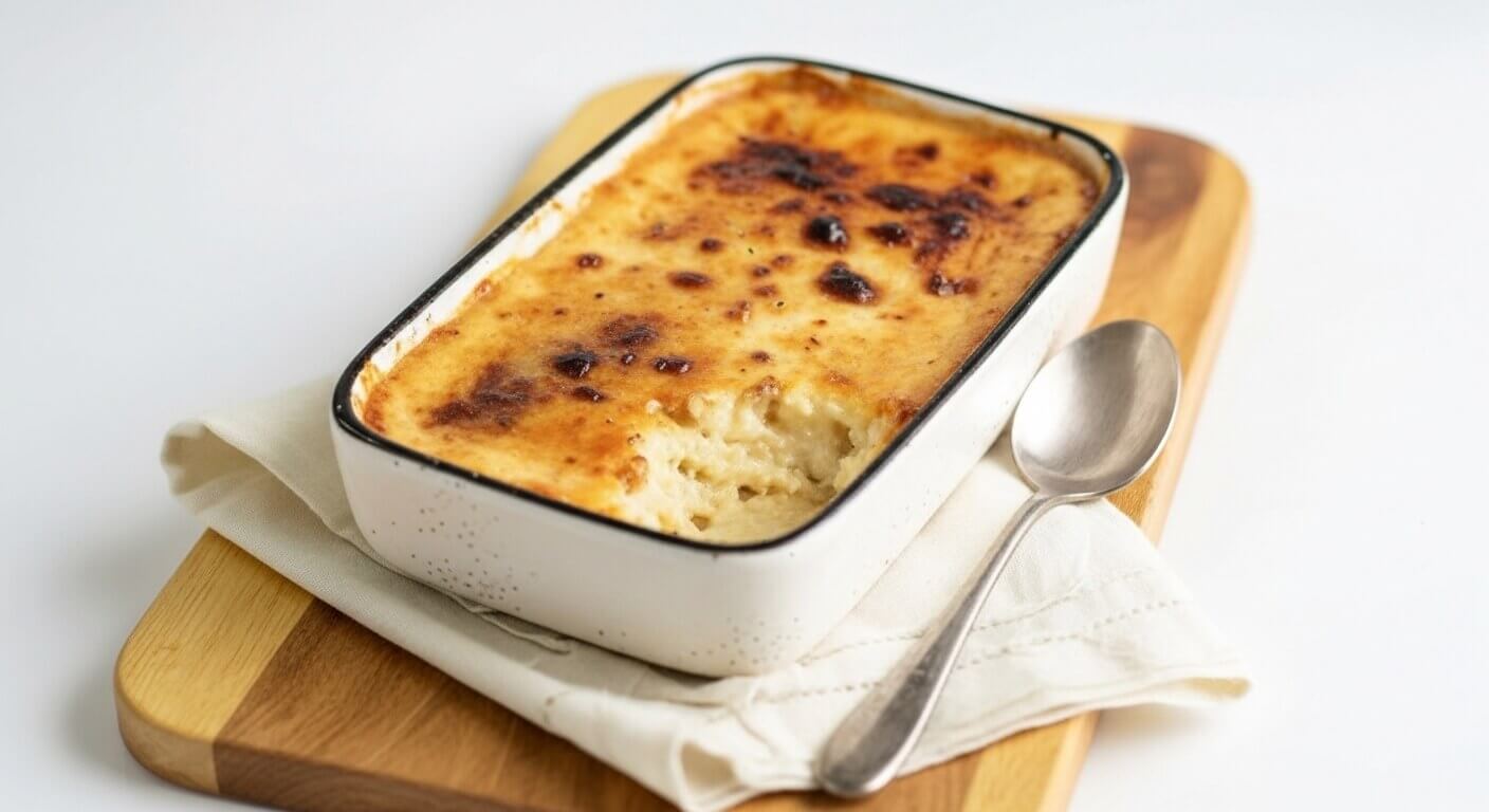 Condensed Milk Baked Rice Pudding Recipe