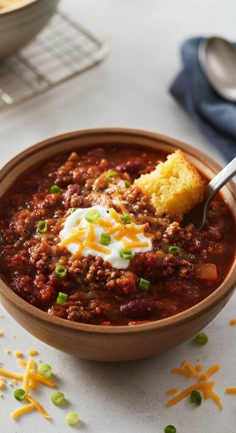 Stovetop Ground Beef Chili